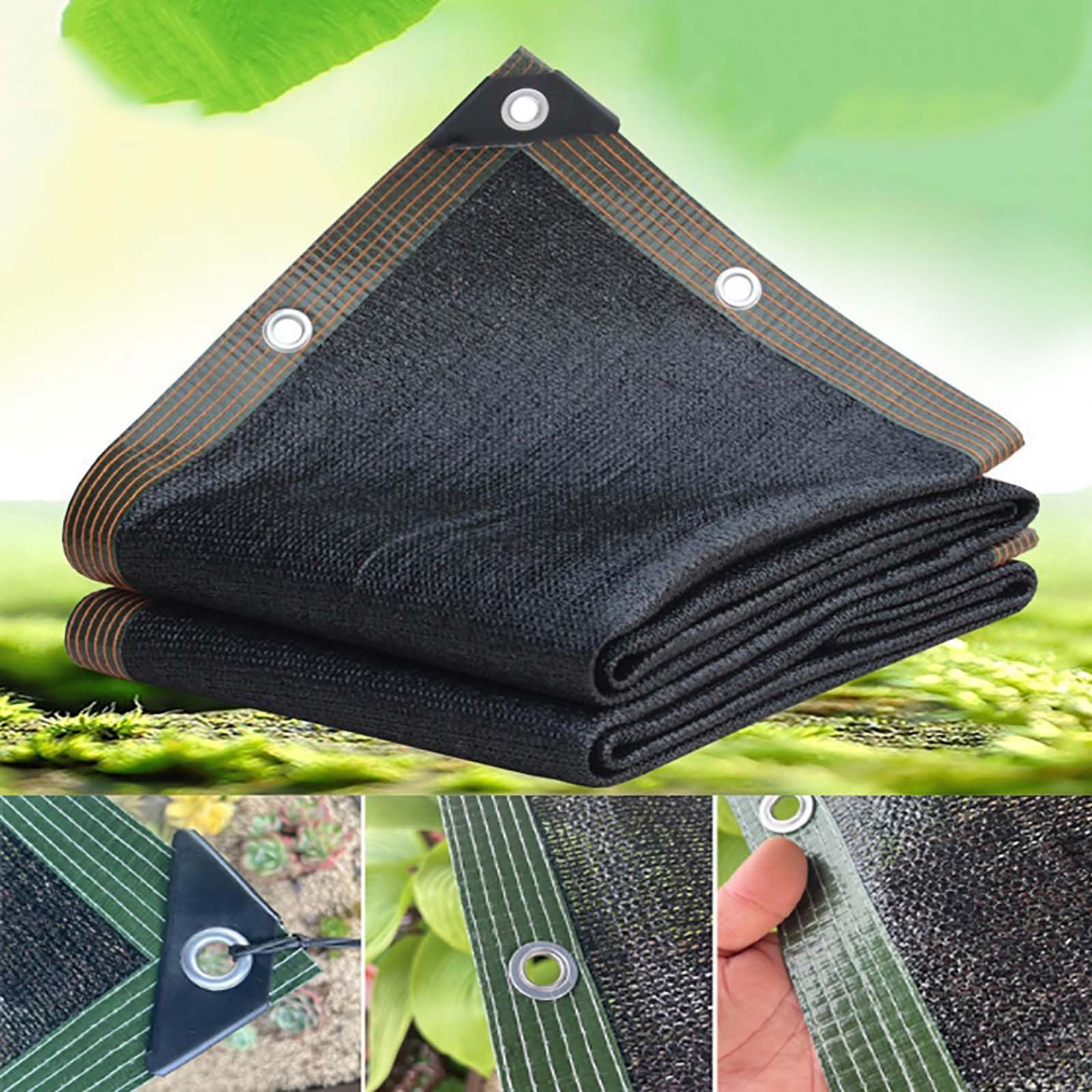 Toldo Vela De Sombra Negro 97% Malla De Sombreo 80g/m² Densidad Transpirable Y Protector Solar, Toldos Exterior Terraza Red para Patio,Jardín, Exteriores, Terraza (Color : Black, Size : 4x5m)