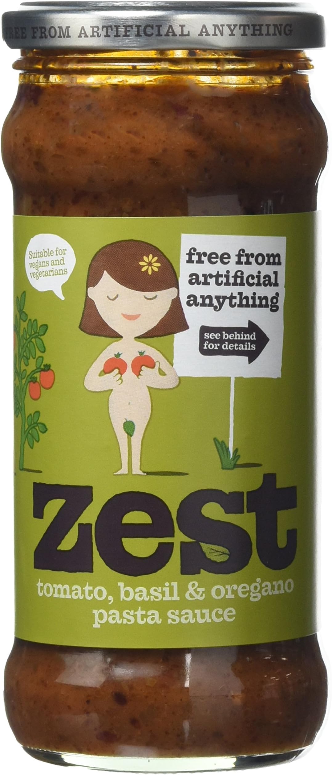 Zest Tomato, Basil and Oregano Pasta Sauce 340 g (Pack of 6)