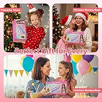 Vista 6 de Kit de estampador de gemas para el cabello - Joyas brillantes para el cabello para juguetes de niñas - Accesorios para el cabello con diamantes Rojo