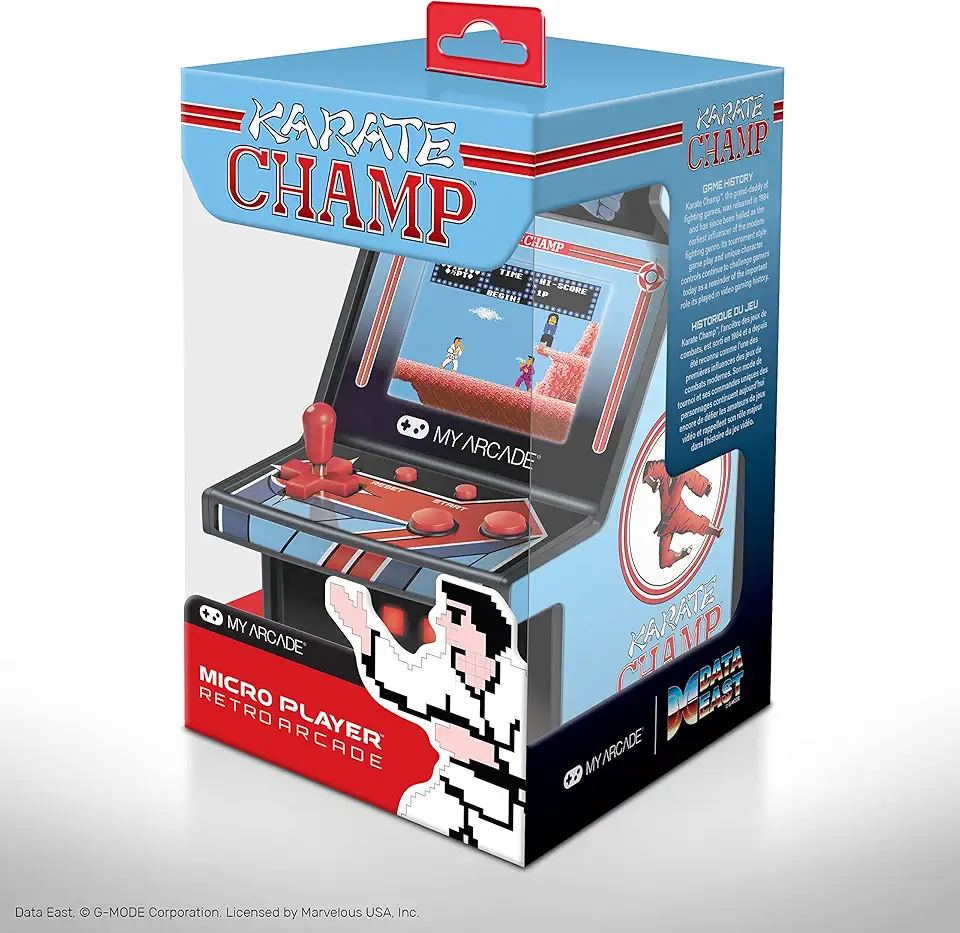 My Arcade Dgunl-3204 Fliperama Portátil Retrô Karate Champ De 17 Cm, My Arcade, Azul E Preto - Windows