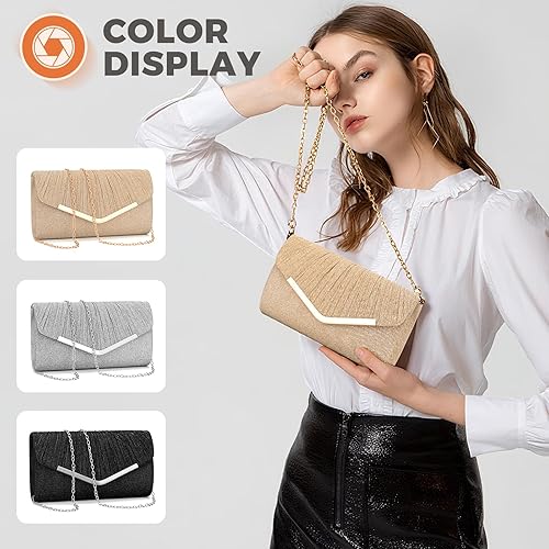 Miniatura 6 de Bolsos de mano para mujer, bolso de noche, bolso de hombro, bolso cruzado para boda, cóctel, fiesta de graduación