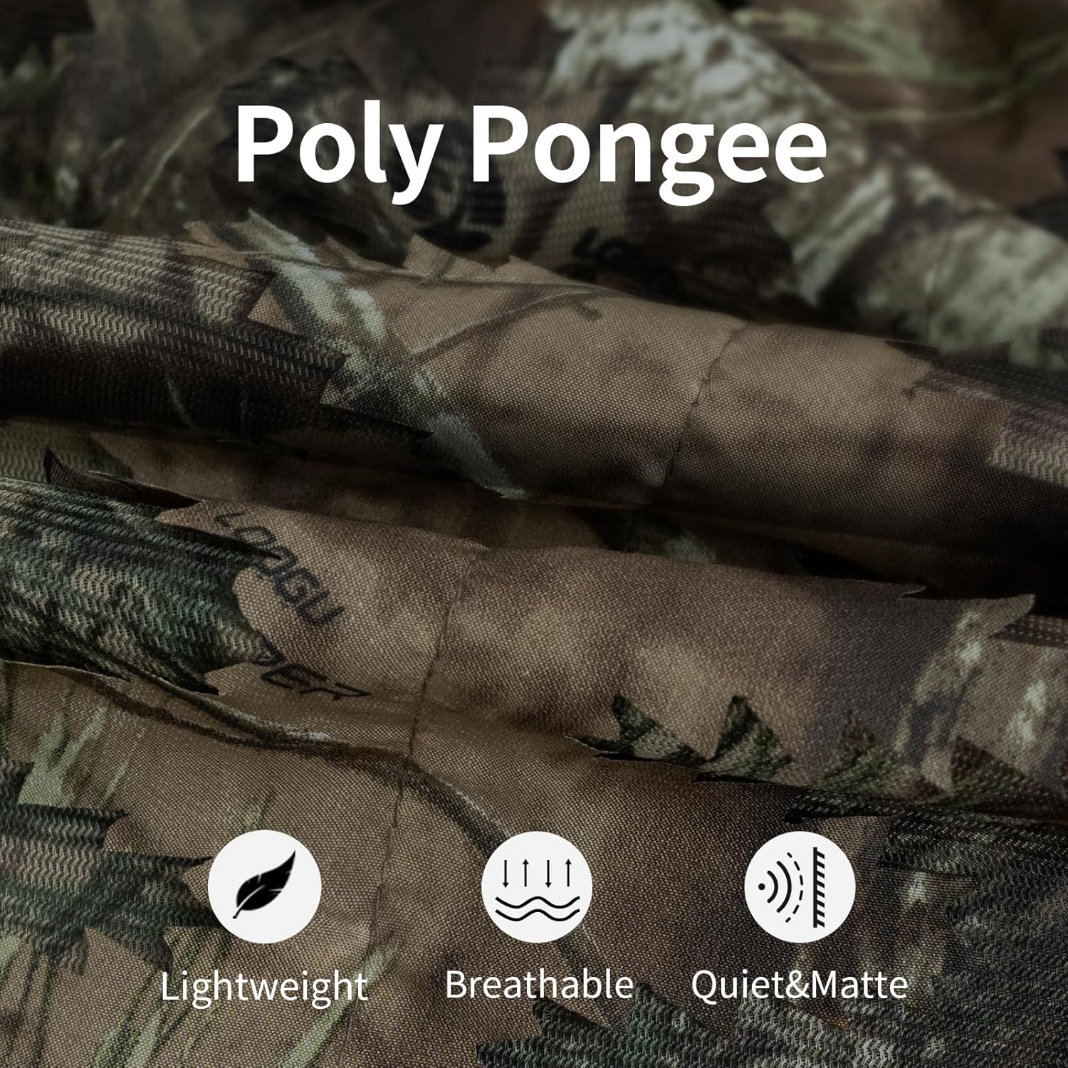 LOOGU Hunting Ghillie Suit, 3D Leafy Camo Suit Military and Shooting Accessories Tactical Gear Clothing - Image 2