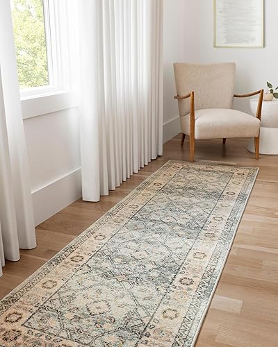 Miniatura 3 de Loloi II Jocelyn Collection JOC-04, alfombra de área de transición de 4 pies x 6 pies, cielomulticolor