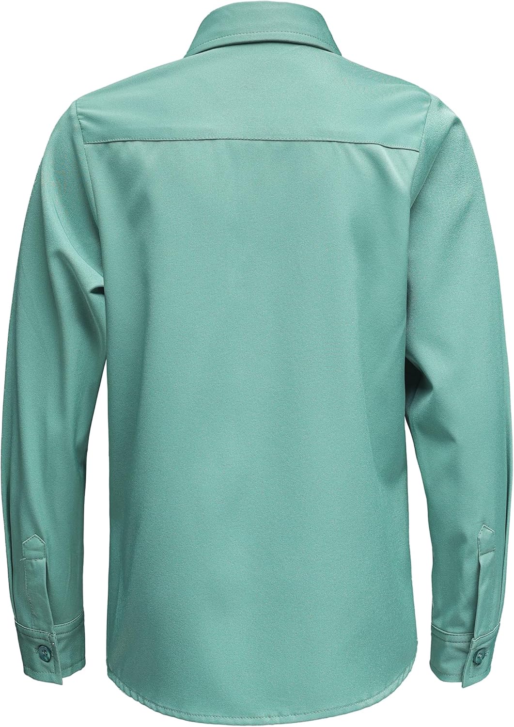 Boys Stretch Wrinkle Free Dress Shirts Button Down Shirt Long Sleeve Formal School Uniform Shirts - Image 3