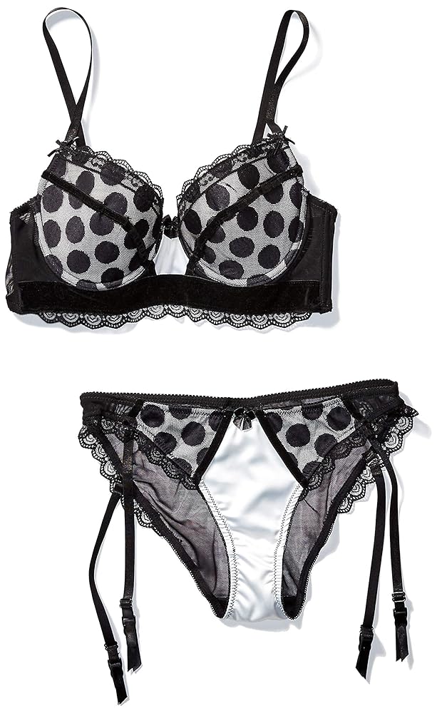 Amazon.com: Be Wicked Women's Polka Dot Bra and Panty Set