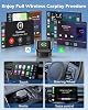 Adaptador inalámbrico CarPlay, convierte cableado a inalámbrico, 2 en 1 CarPlay y Android Auto, mini plug & play, conexión automática rápida y sin latencia, USB/USB-C para autos con CarPlay integrado y iOS 10+/Android 11+ 7