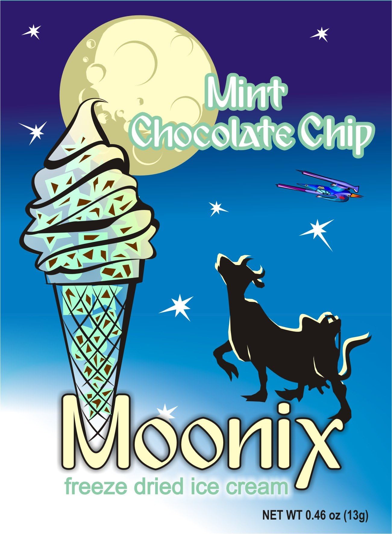 Moonix Freeze Dried Ice Cream. 10ct (Mint Chocolate Chip)