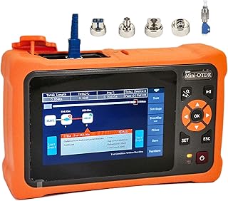 Mini-Pro SM OTDR 1310/1550nm 26/24dB 4.3 inches Touch Screen Test Rang 5m-100Km Optical Network Tester Built in OPM/OLS / RJ45 / VFL UPC Connector with FC/UPC-FC/APC-SX (YD-4000-Adapter)