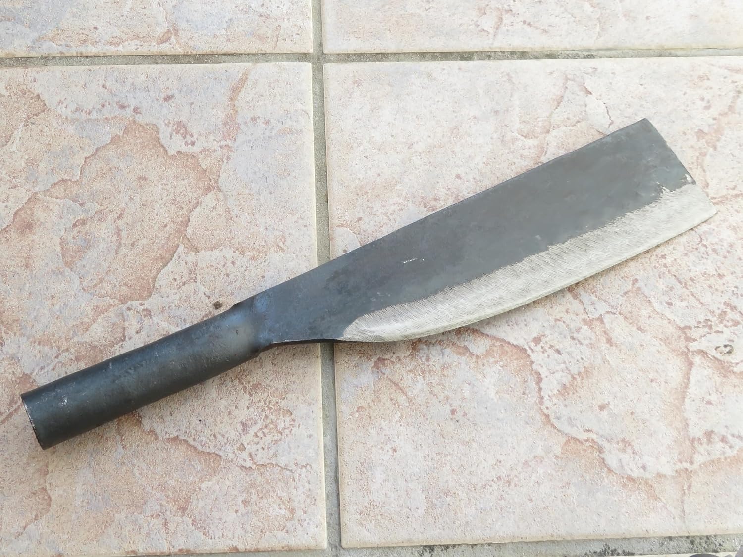 Generic Crude - 9 Inch Chinese Cleaver Meat Cleaver Knife, Carbon Steel, Narrow 1.75lb, Black, 10shmachete1lb
