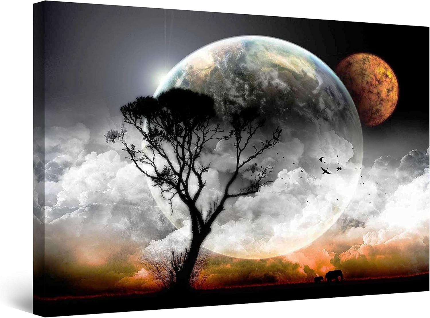 Startonight Platno Slika Mjesec i Drvo dnevni izgled