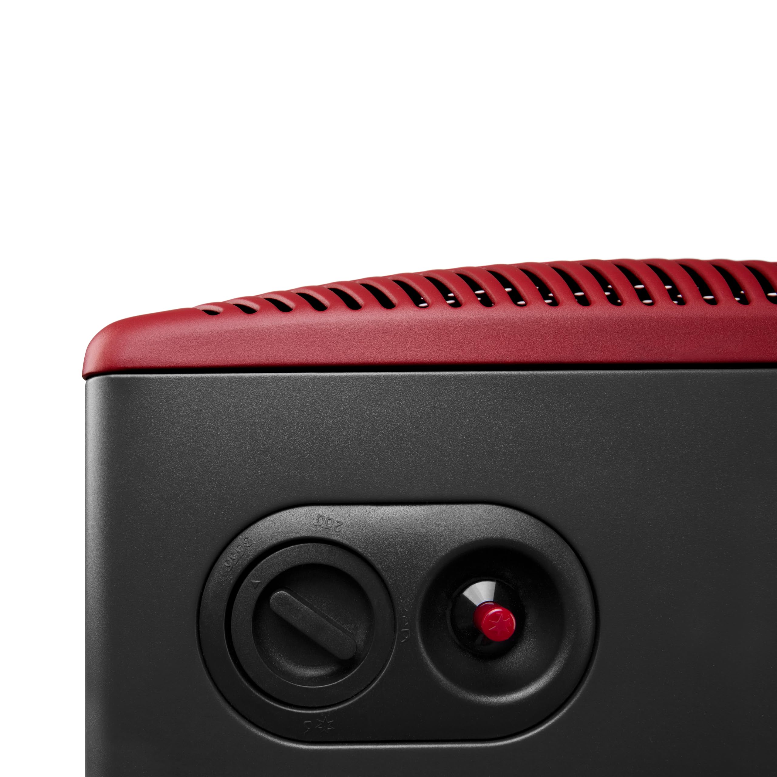 Orbegozo HCE 74 Estufa de Gas Butano, Cerámica Plegable, Rojo, 4200 W, 3 Niveles de Potencia, 42x74x35 cm, 7.24 kg, Asas para transporte, Triple sistema de seguridad, Clase Energética A