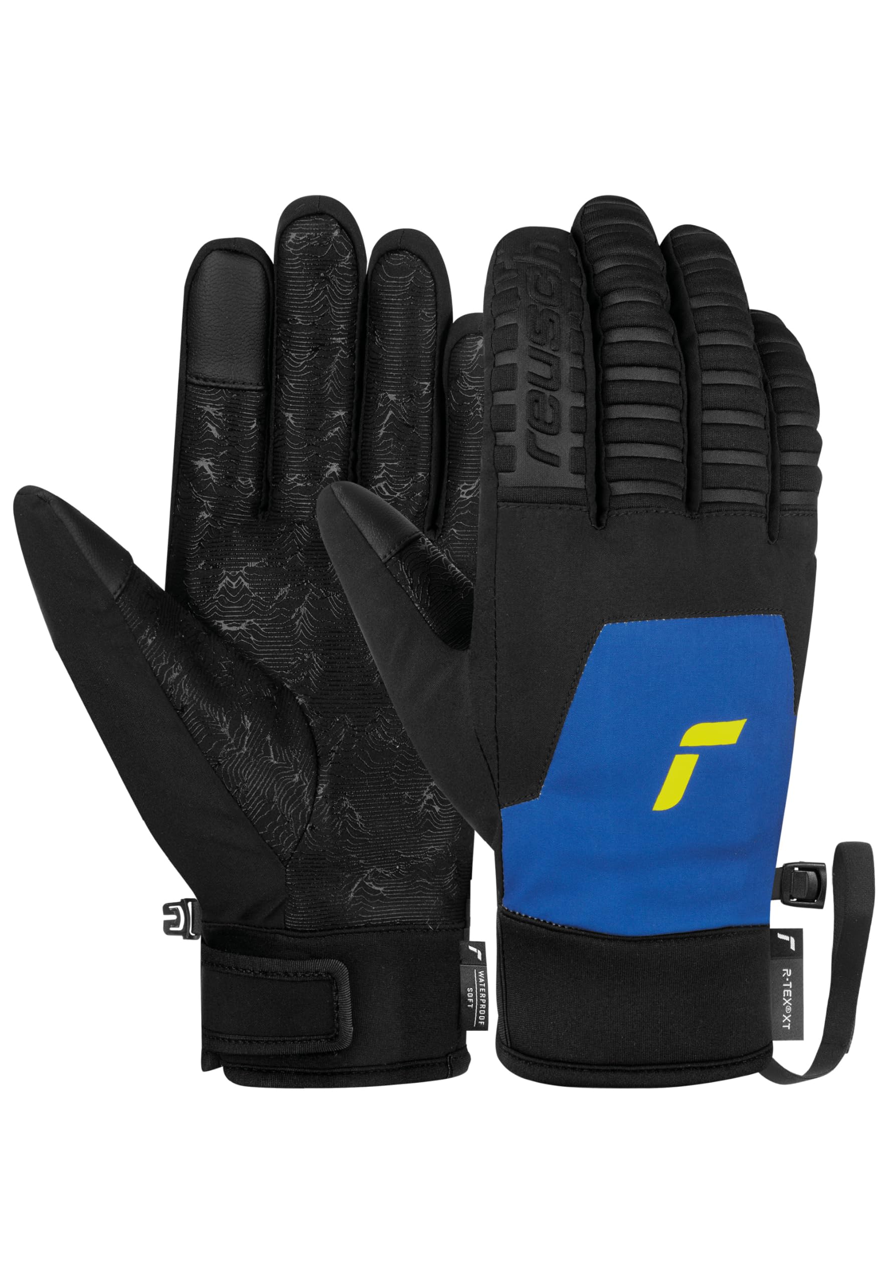 ReuschRaptor R-TEX® XT Touch-TEC Warm, Waterproof, Windproof and Breathable Unisex Winter Gloves, Finger Gloves, Snow Gloves, Ski Gloves for Men and Women, Touchscreen Compatible