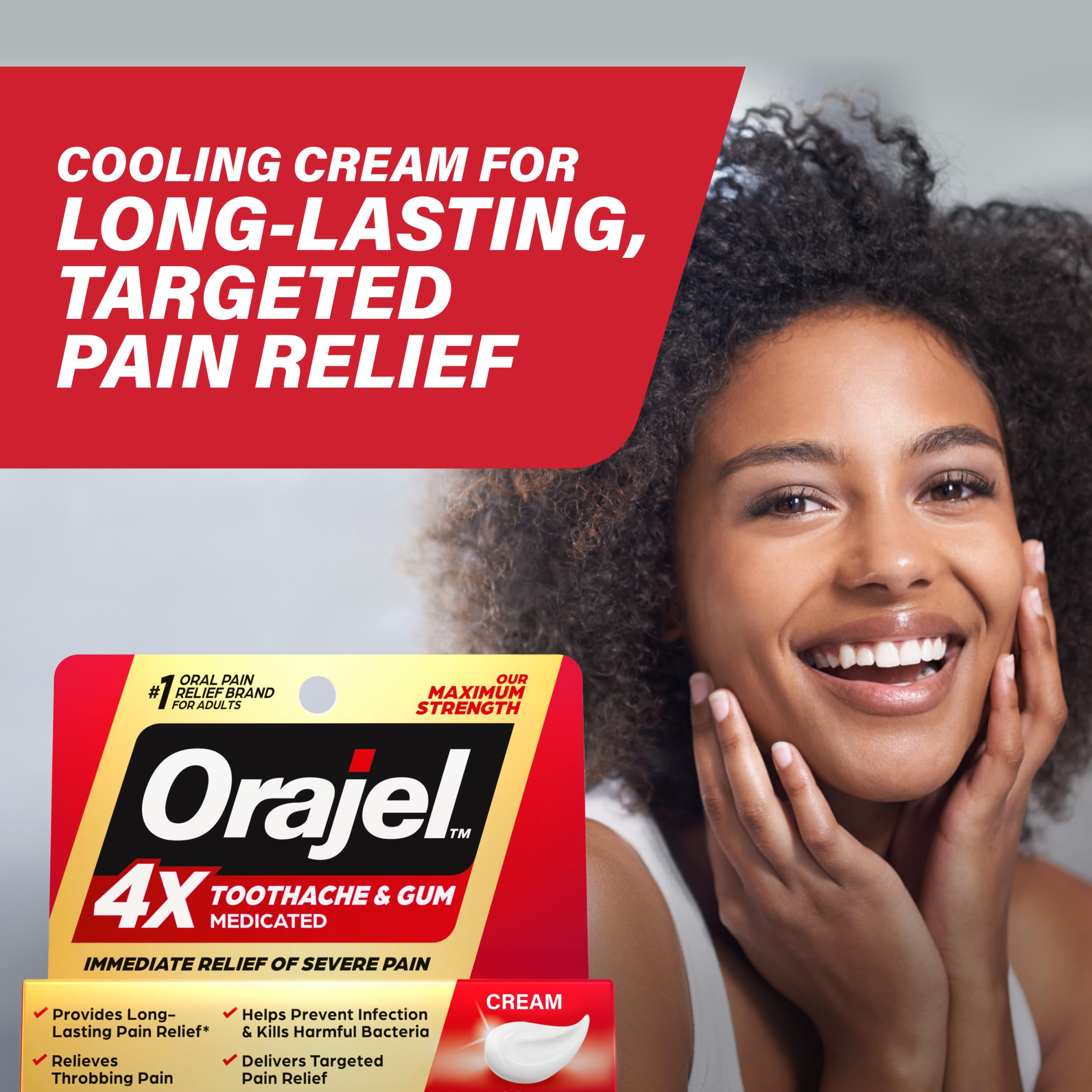 Orajel 4X Toothache Cream - Fast Pain Relief -7
