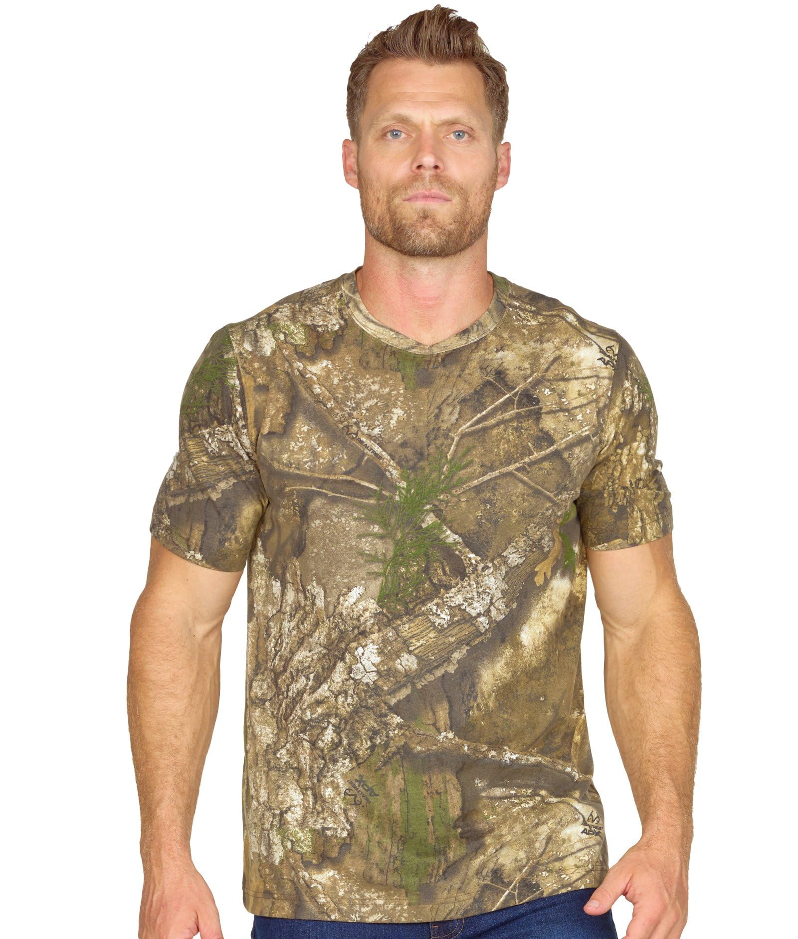 Realtree Edge Camo Light Weight Performance Men's Short Sleeve Shirt