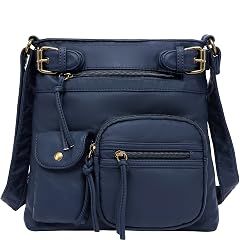 Scarleton Crossbody Bags for Women Purses and Handbags Multi Pocket Shoulder Bag Faux Leather Small H1833