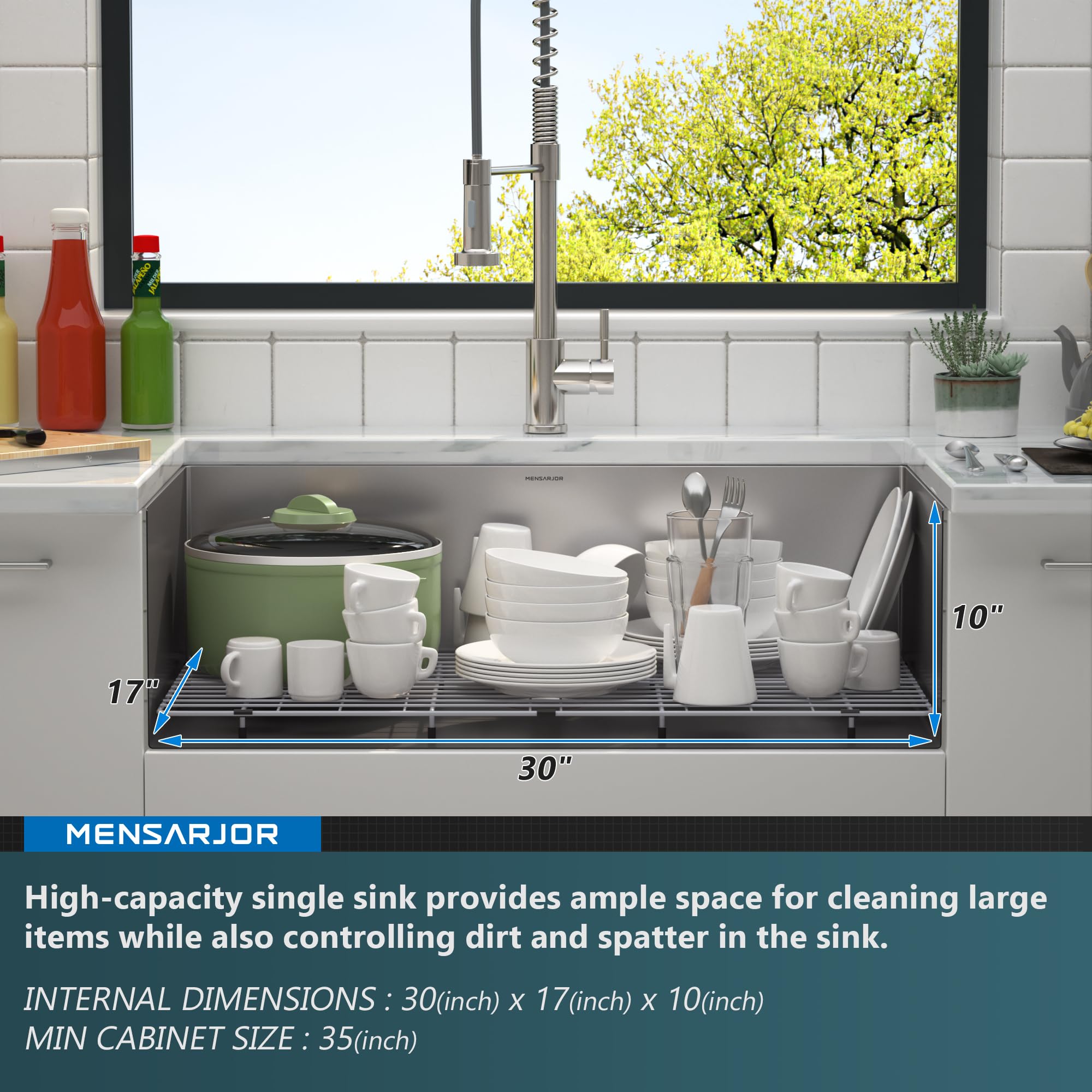 【intch.】ShankSuper110sWoolSlacksICESENSE Clihome Kitchen Sinks Undermount 32-in x 19-in Brushed Stainless