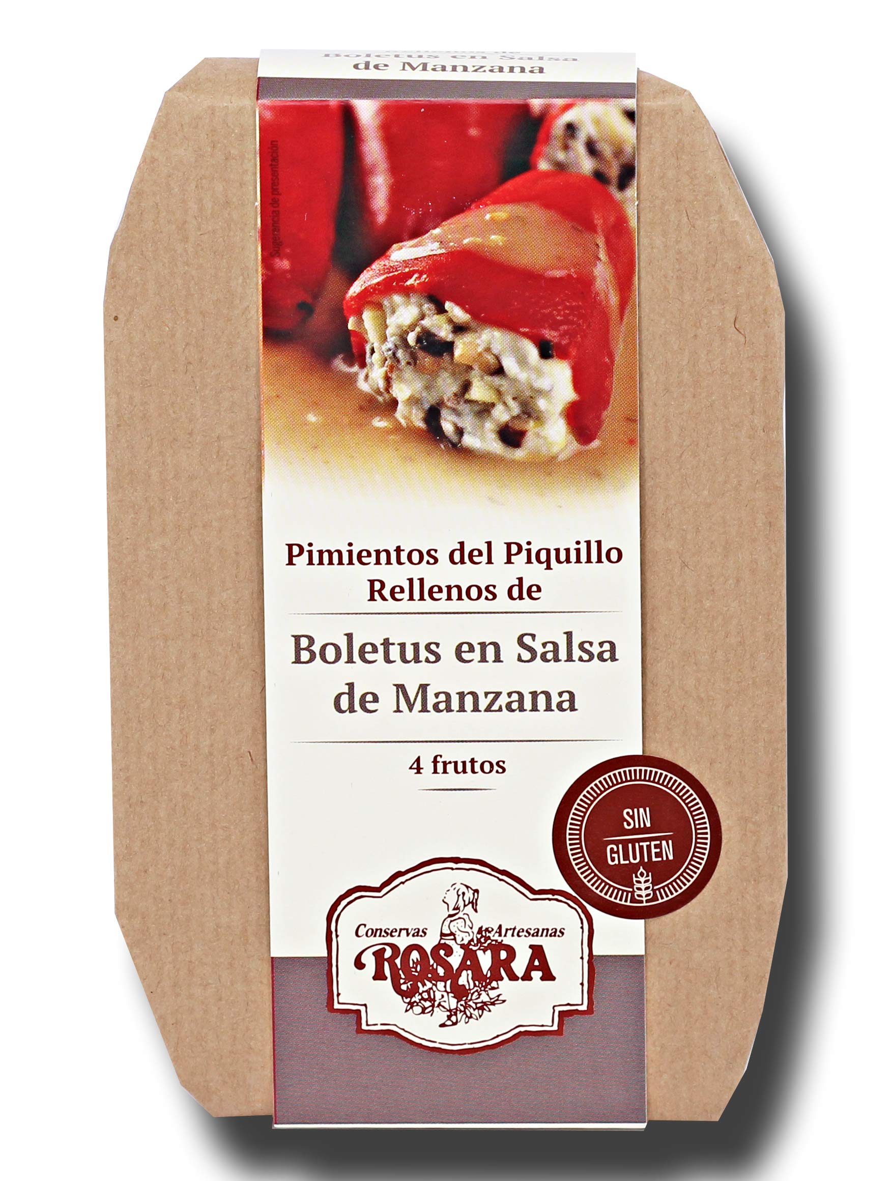 pimiento relleno de boletus en salsa manzana lata a-f 270 ml