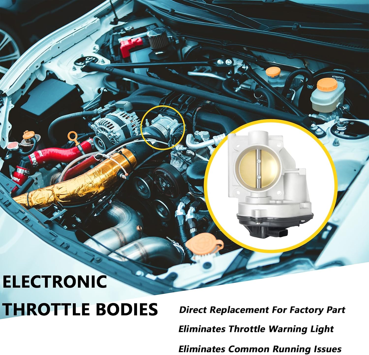 6F9Z9E926A Electronic Throttle Body Assembly Replacement for Five Hundred Freestyle Montego 2005-2007 3.0L V6 without pipe