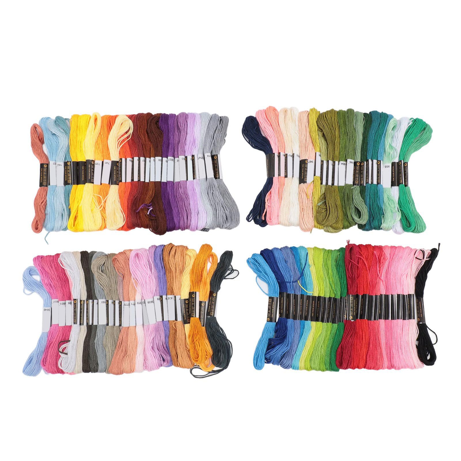 ETAINGYEUN Embroidery Thread Sturdy Polyester Bright Colors Craft Handwork Bracelet Cross Stitch Threads