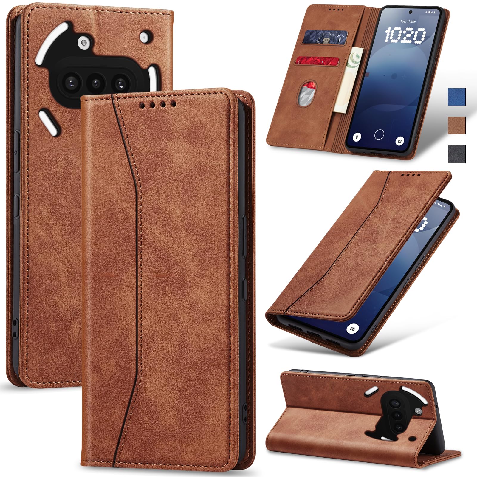 BAILI Cover per Sony Xperia 1 VI, Supporto Stand, Custodia per Sony