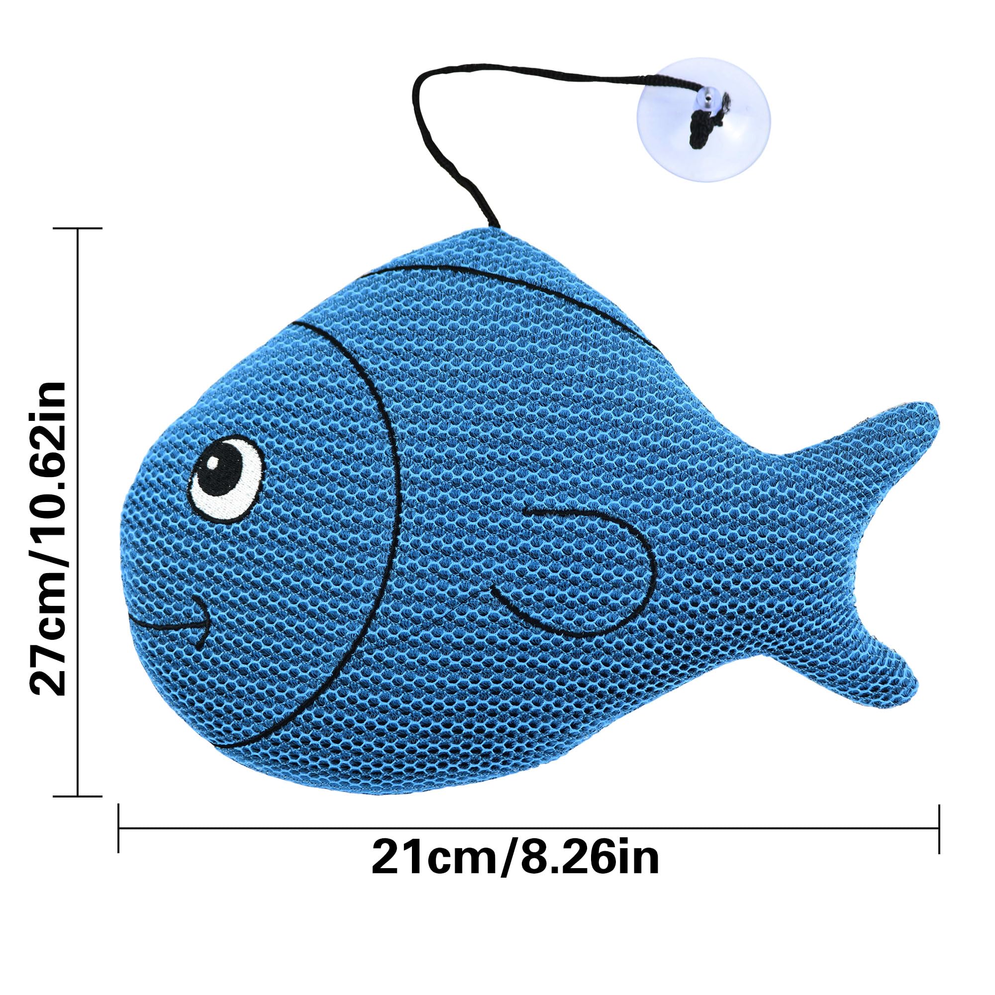 Pool Cleaner Scum Balls,2 Pack Reusable Blue Scum Fish Scum Eliminating,Hot tub scum absorber for Spas Hot Tub,Washable Oil Absorbing Floating Sponge for Swimming Pools Bathtubs - Image 3