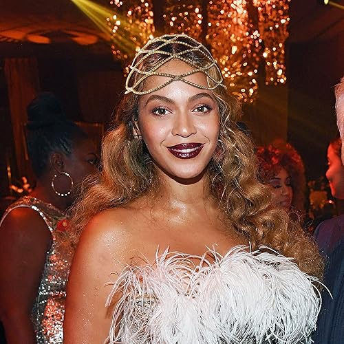 Miniatura 4 de Vijiv Tocado de flapper de los años 20 para mujer, accesorios de gran Gatsby de los años 20, piezas de cabeza de diamantes de imitación de cristal,