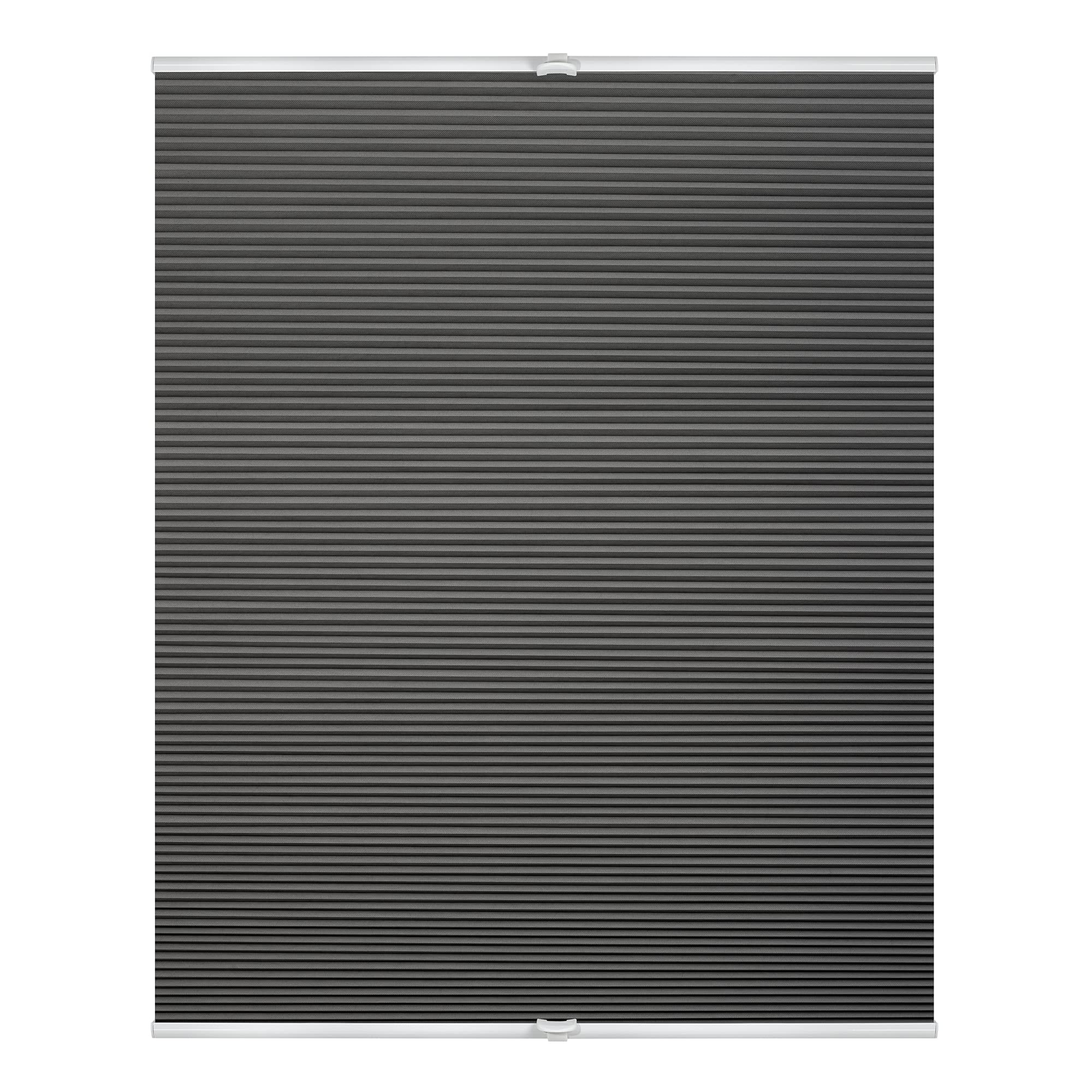 Lichtblick Thermo-Plissee Klemmfix, 60 x 130 cm, grau