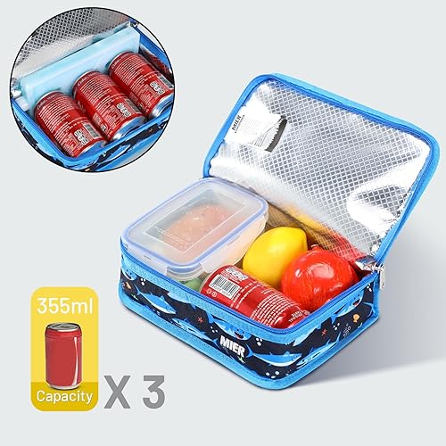 Miniatura 8 de MIER - Lonchera portátil, bolsa estilo hielera para almacenamiento de comida, térmica con aislamiento, lonchera.