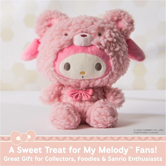 GUND Sanrio My Melody 10-Inch Plush in Cafe Latte Bear Outfit for Ages 1+
