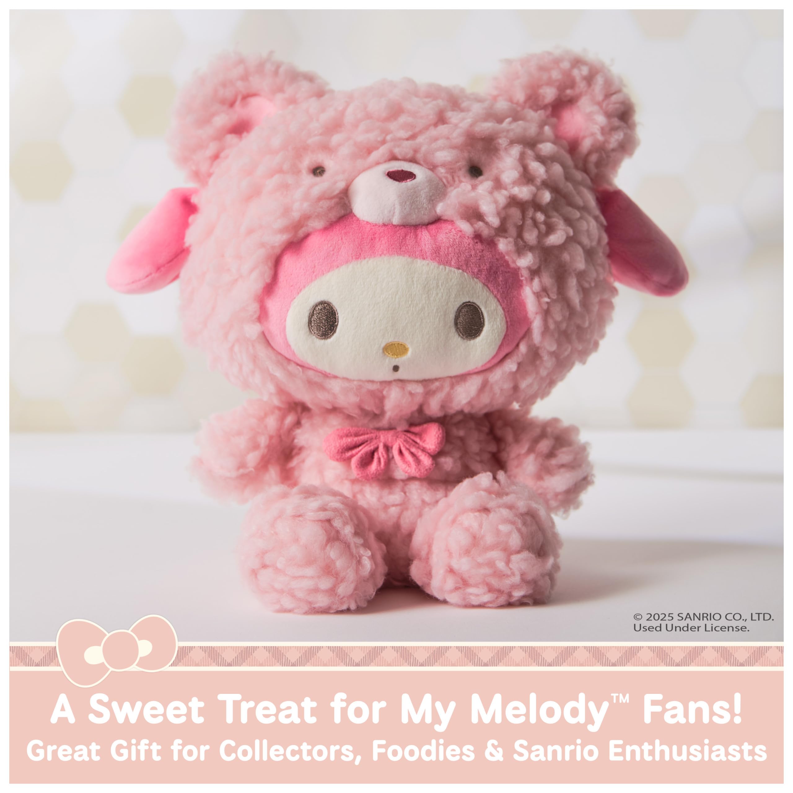 GUND Sanrio Official Hello Kitty and Friends My Melody Café Latte pluszowy miś, przedmiot kolekcjonerski, maskotka od 1 roku życia, różowy, 25,4 cm