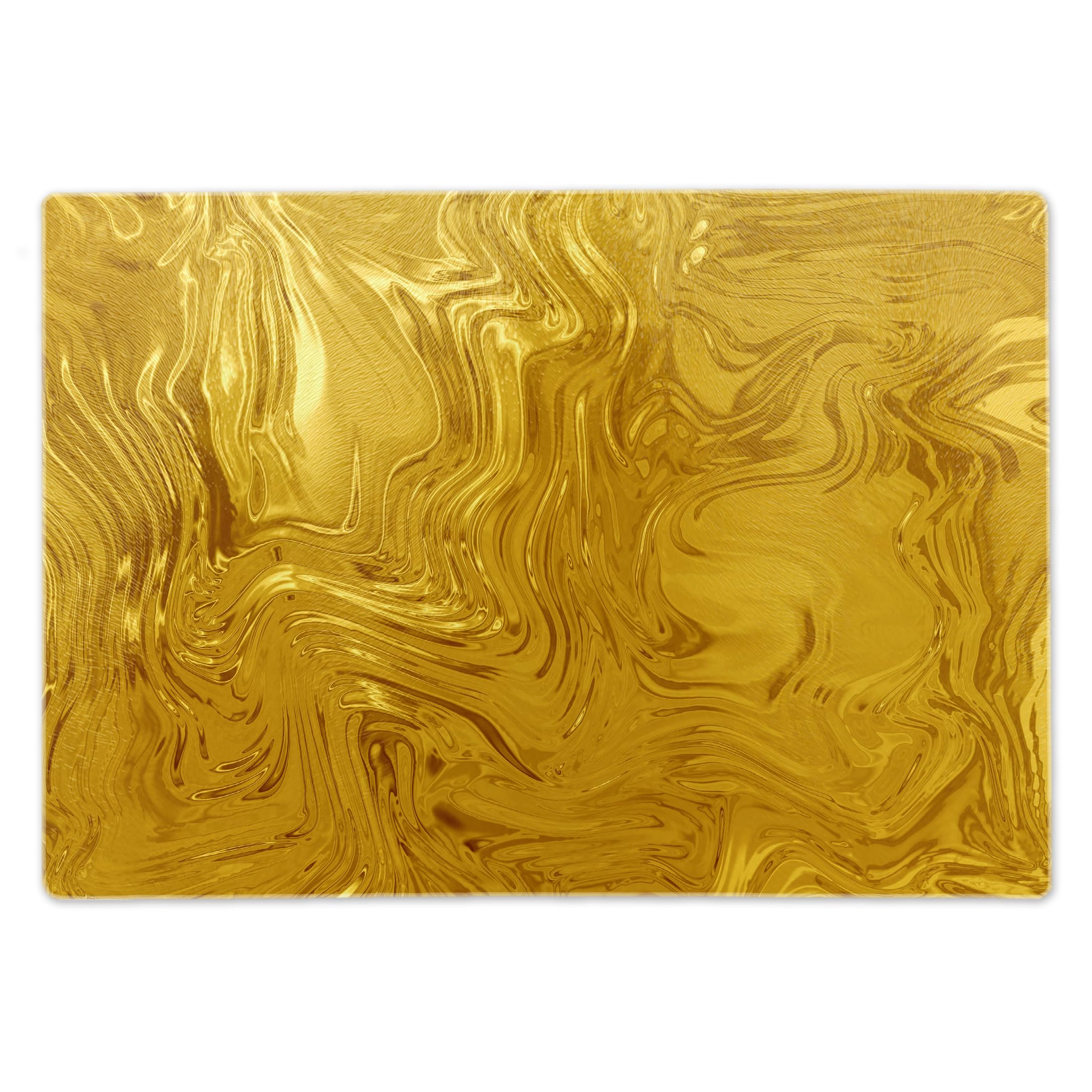 ShopQuality4U Catering Chopping Boards | Glass Worktop Savers/Protectors Heat Resistant | Over The Sink 20x28cm Medium Gold
