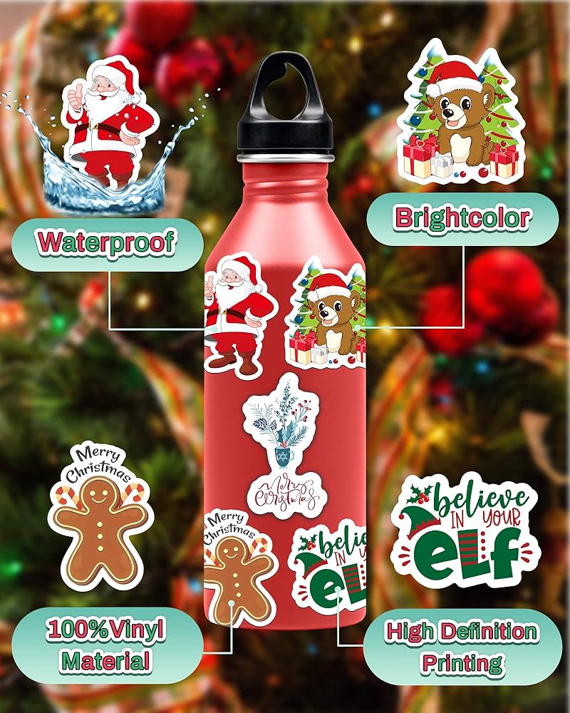 50 Pcs Cute Candy Land Sticker Candy Party Stickers Waterproof Vinyl Sweets Themed Cute Dessert Decal For Gift Laptop Bottle Scrapbooking Luggage Computer Envelope Decor For Kids