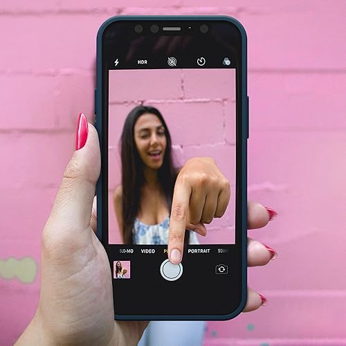 Miniatura 6 de Red Ember Funda a prueba de golpes para iPhone 11 Pro de 5.8 pulgadas, funda protectora ultradelgada de silicona líquida con acabado mate con forro