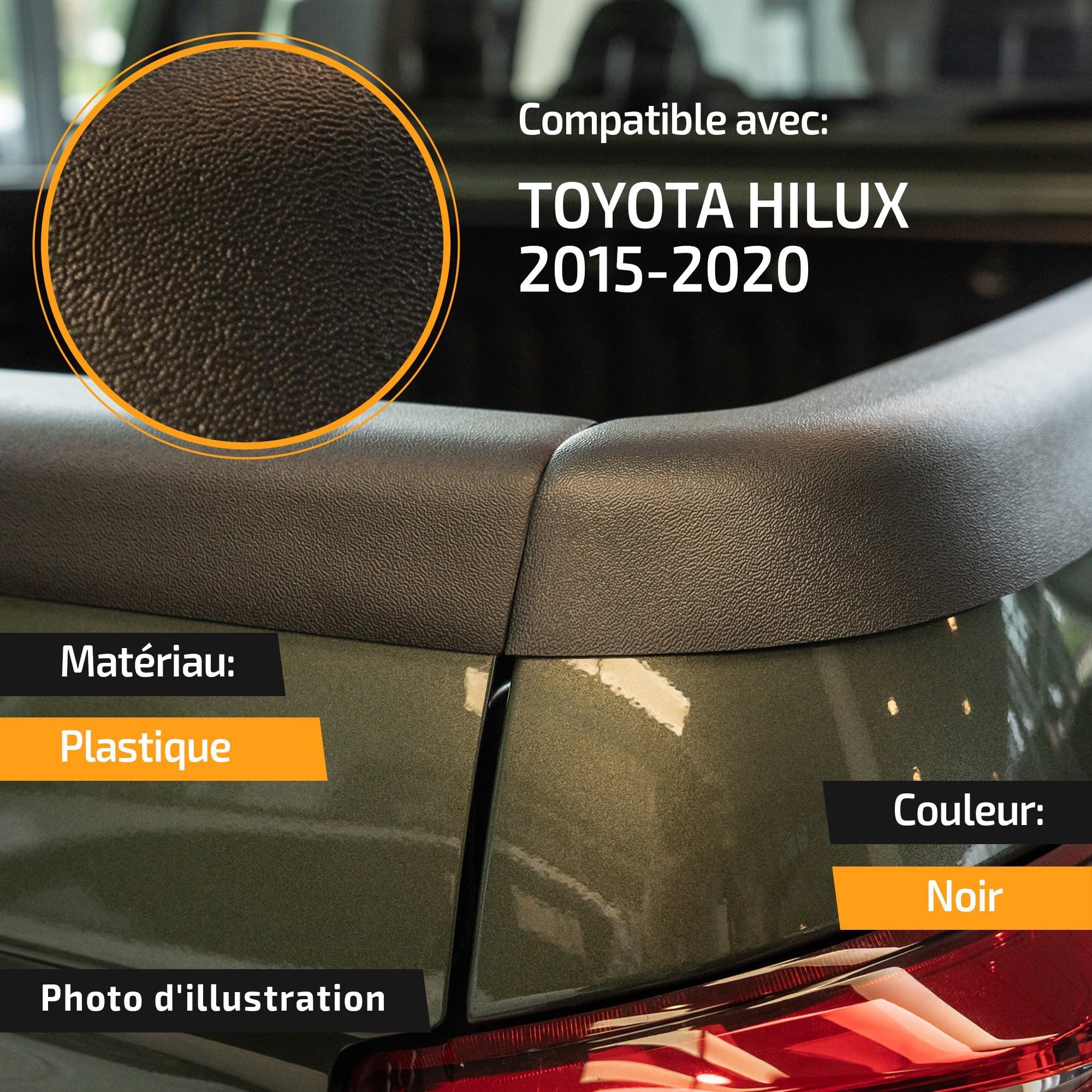 Protection Rebord Benne Pick-up VW Amarok Double Cab (2010-2016) - Bande Anti-rayures - Montage Facile