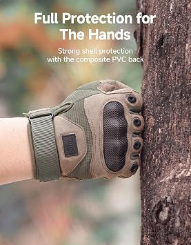 KEMIMOTO Motorcycle Gloves for Men, Full Finger Touchscreen Motorbike Gloves for Cycling Outdoor