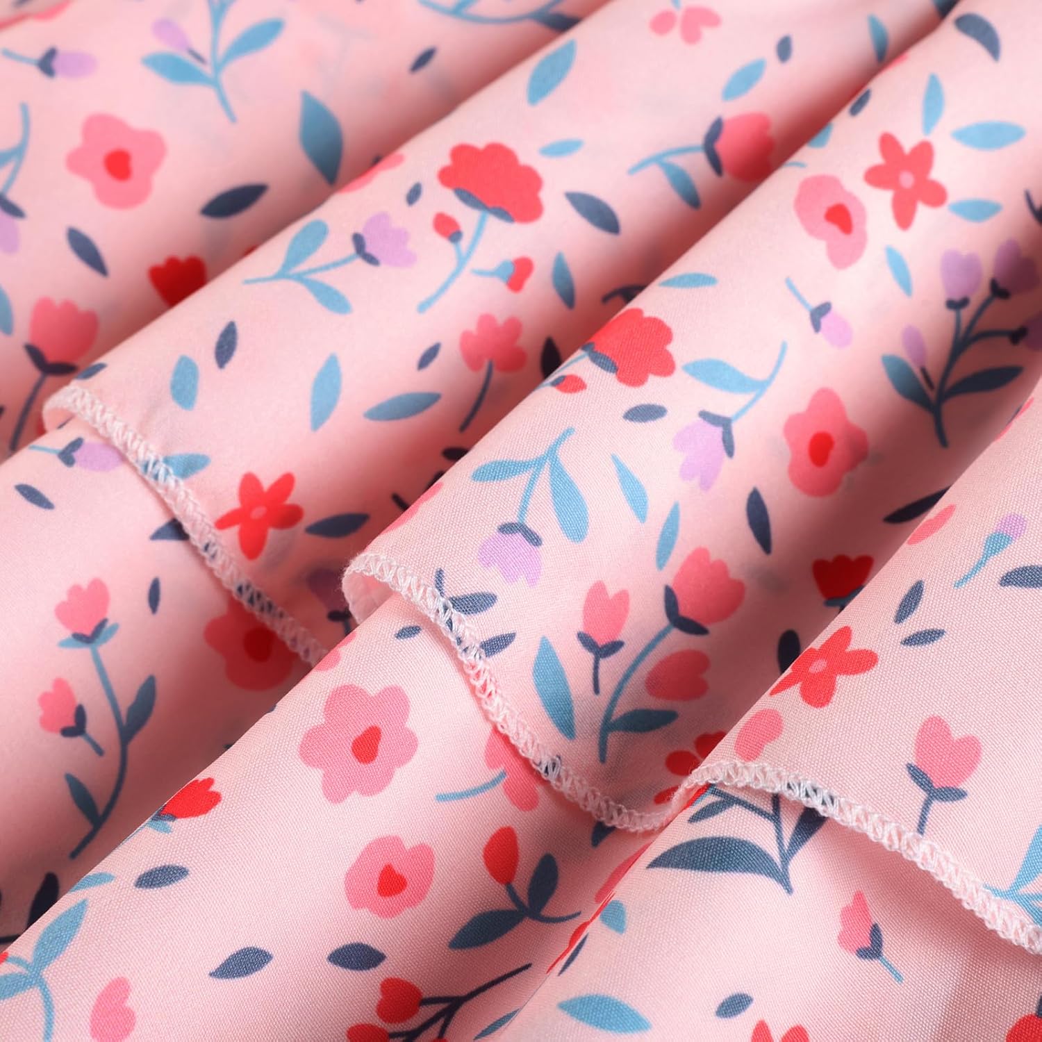 GRACE KARIN Girls Summer Spring Dress Kids One Shoulder Floral Dresses Teen Cute Party Flower 2 Layer Hawaiian Clothes 6-14 - Image 9