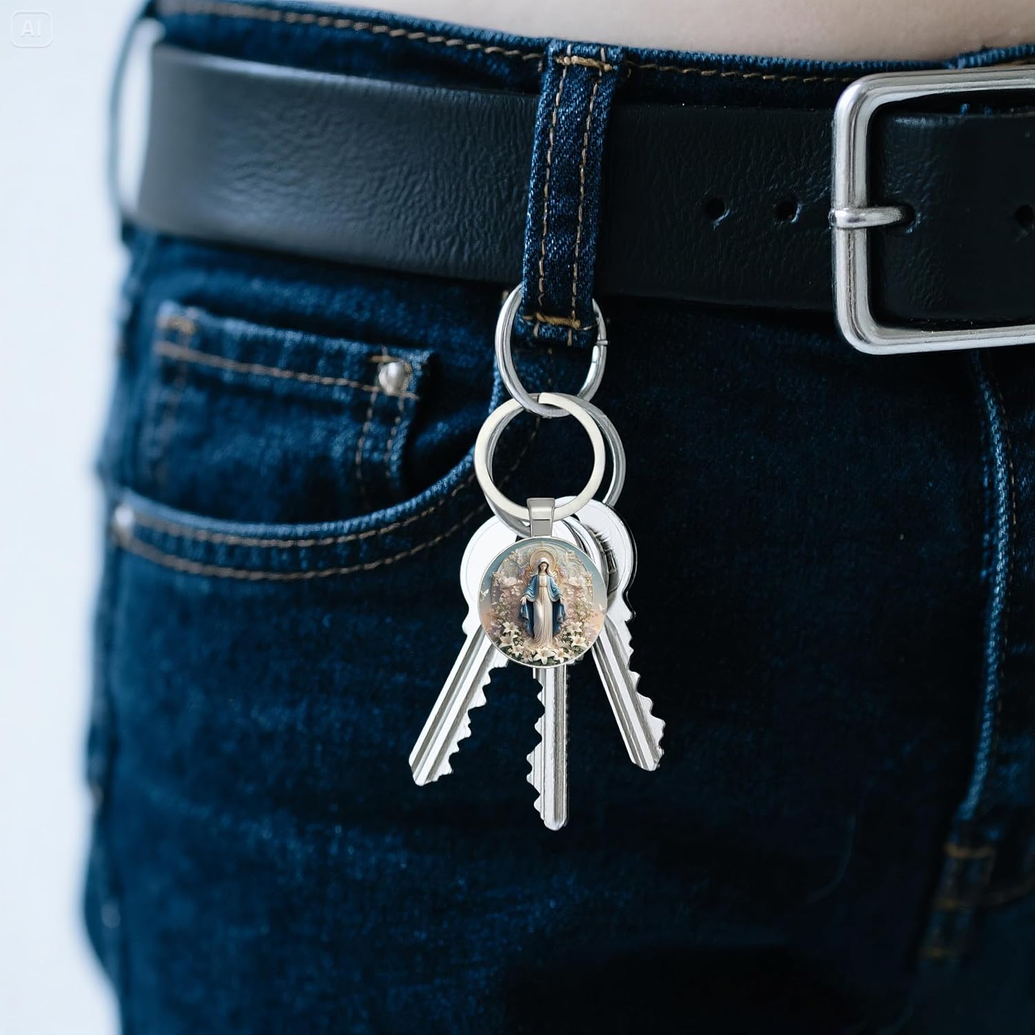 Creative Alloy Keychain Cute Cartoon Keyring with Pendant – Durable and Stylish Accessory, Perfect for Gifts