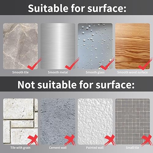 Miniatura 5 de Starensky Soporte para cabezal de ducha de mano con barra deslizante soporte ajustable para cabezal de ducha con ventosa soporte de pared con cromo