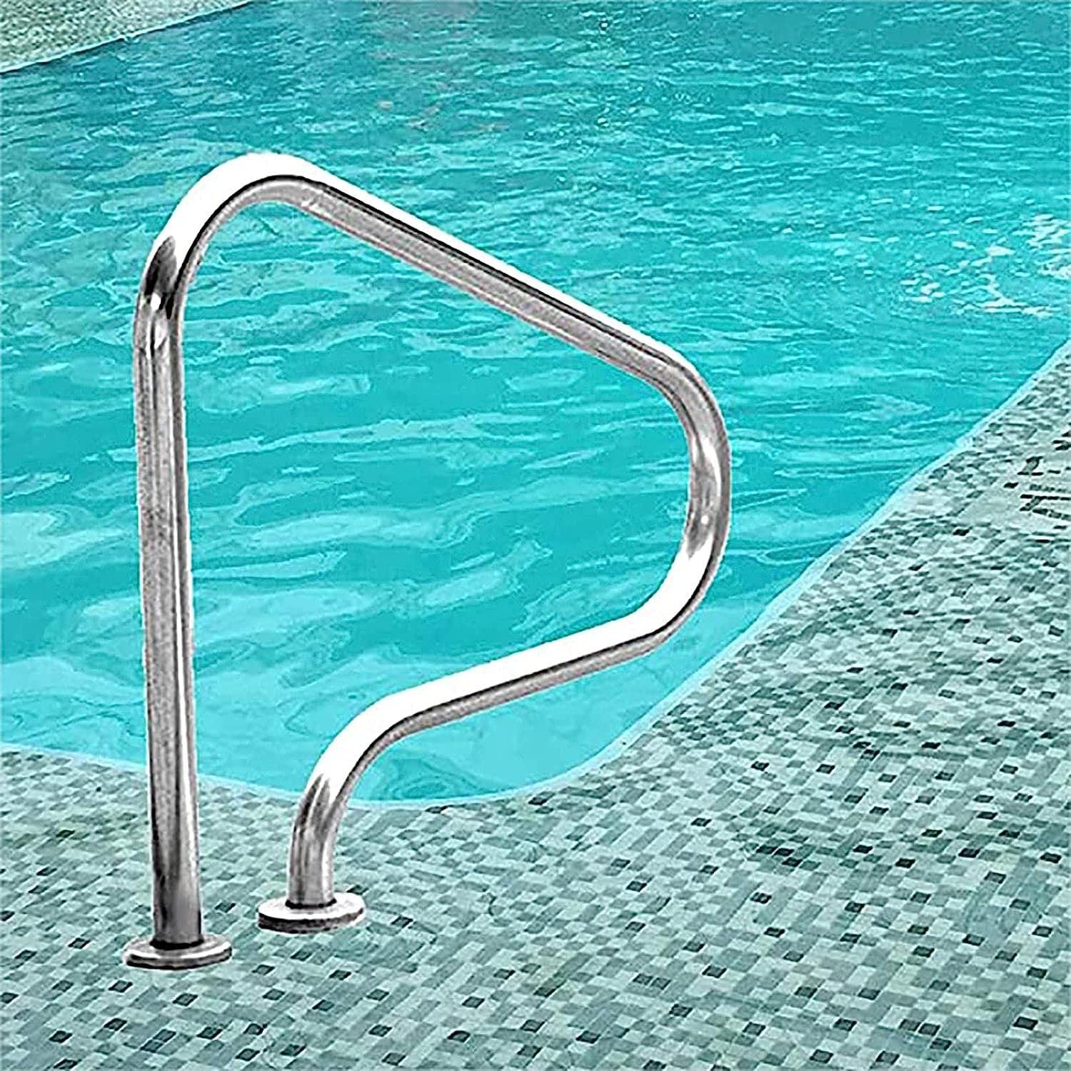 Rampes de Piscine en Acier Inoxydable 304 pour Bassin Creusé Épaisseur 1,2 cm