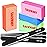 Nail Files and Buffers, Professional Manicure Tools Kit, 100/180 Grit Double Sided Emery Boards for Nails, 80/100 Grit Nail Buffer Blocks Supplies for Home Salon 8Pcs