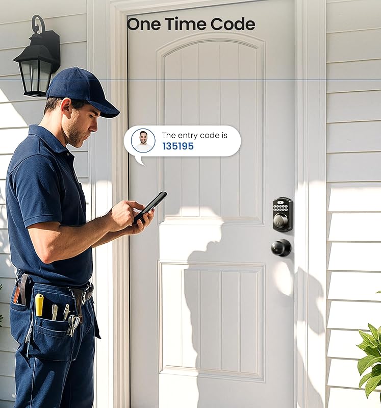 Veise KS01C Keyless Entry Deadbolt Door Lock – Backlit silicone keypad