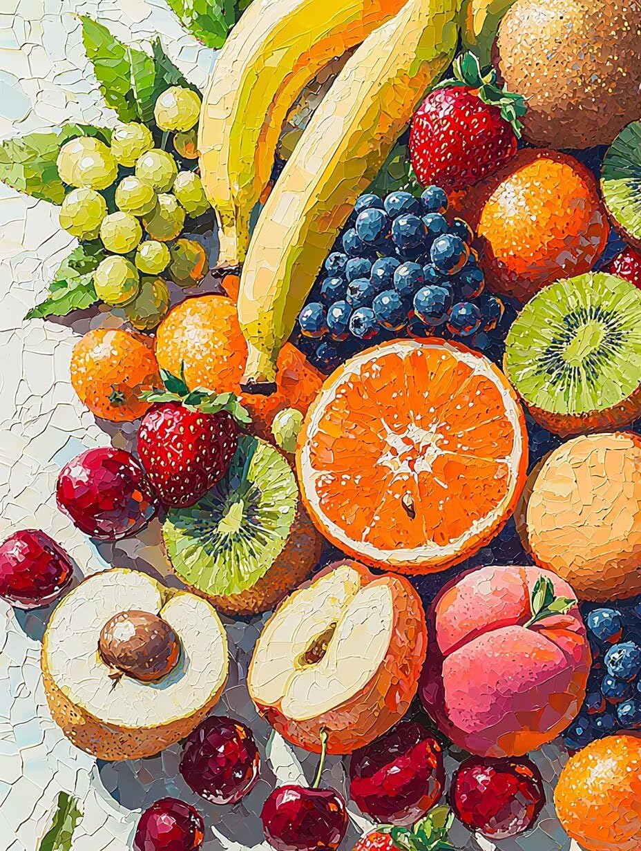 WEISHIWE Fruit Peinture Numero Adulte Kits, 80x100cm m-902