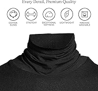 Vista 3 de Lands' End - Suéter ajustado, ligero, de cuello alto y manga larga para mujer