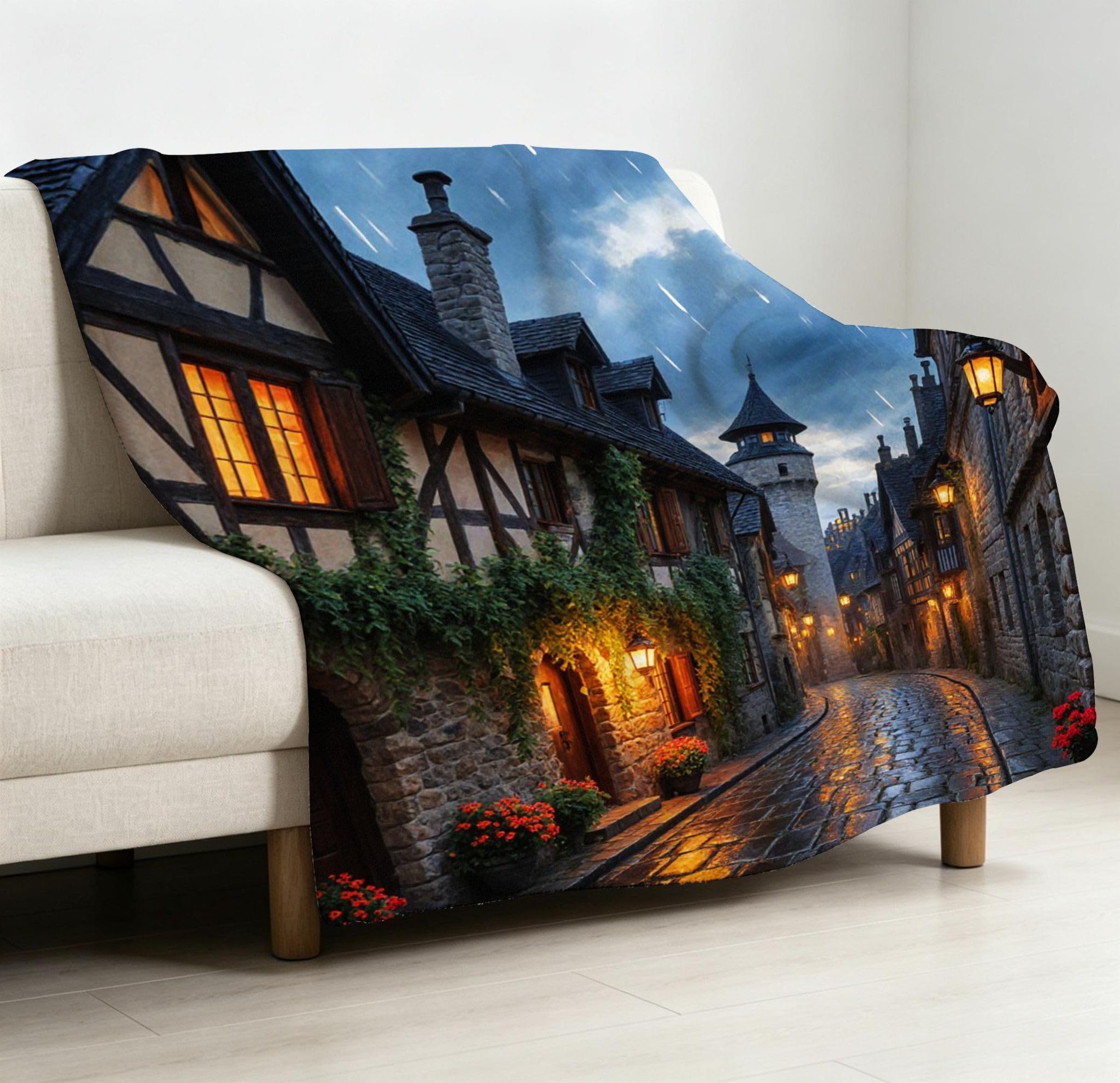 Manta Grande 180x220 cm Rosa Negra Polar Franela Térmica-A298