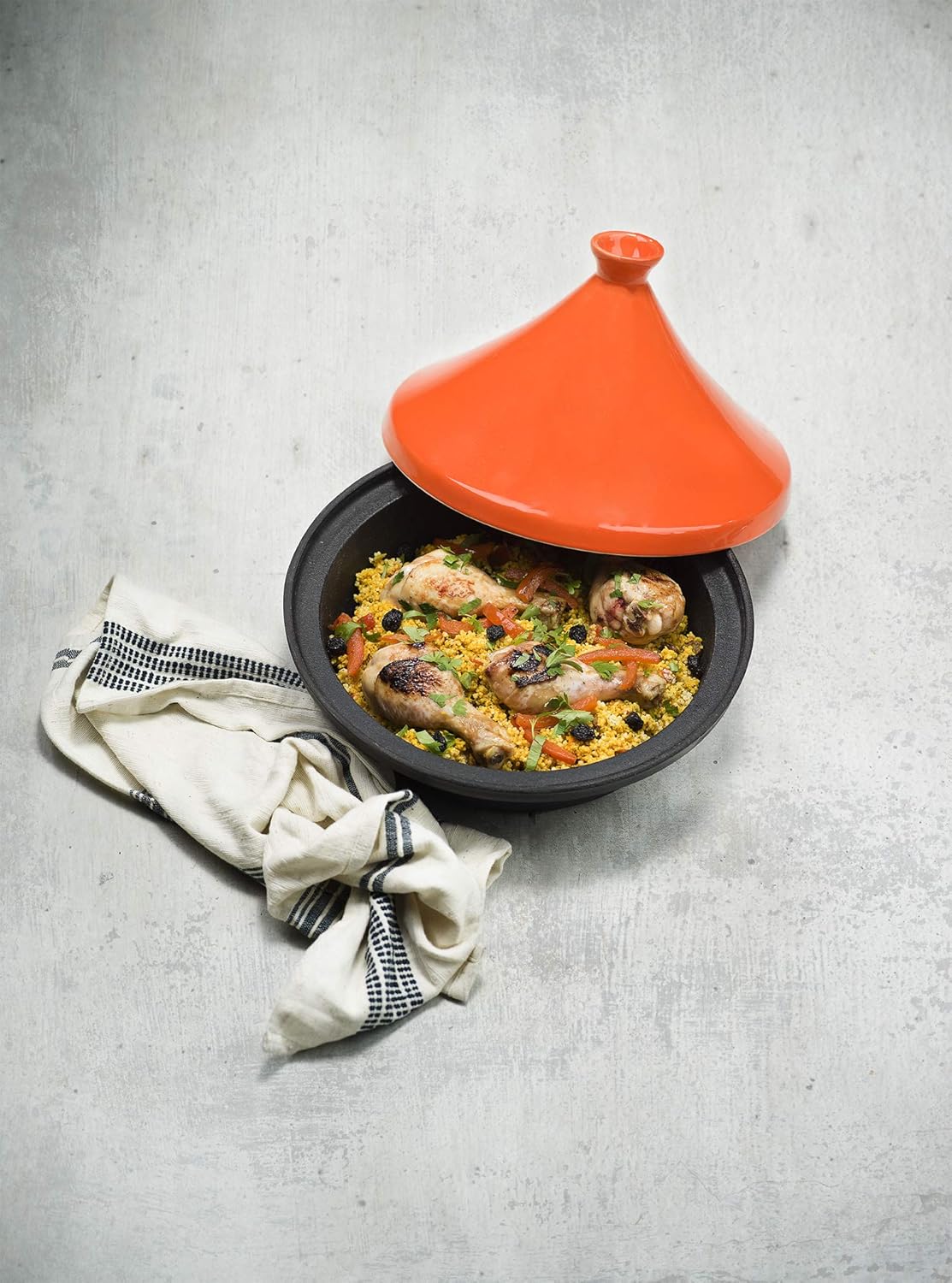 Cosy & Trendy 6356984 Induction Tagine, D 25 CM, Black