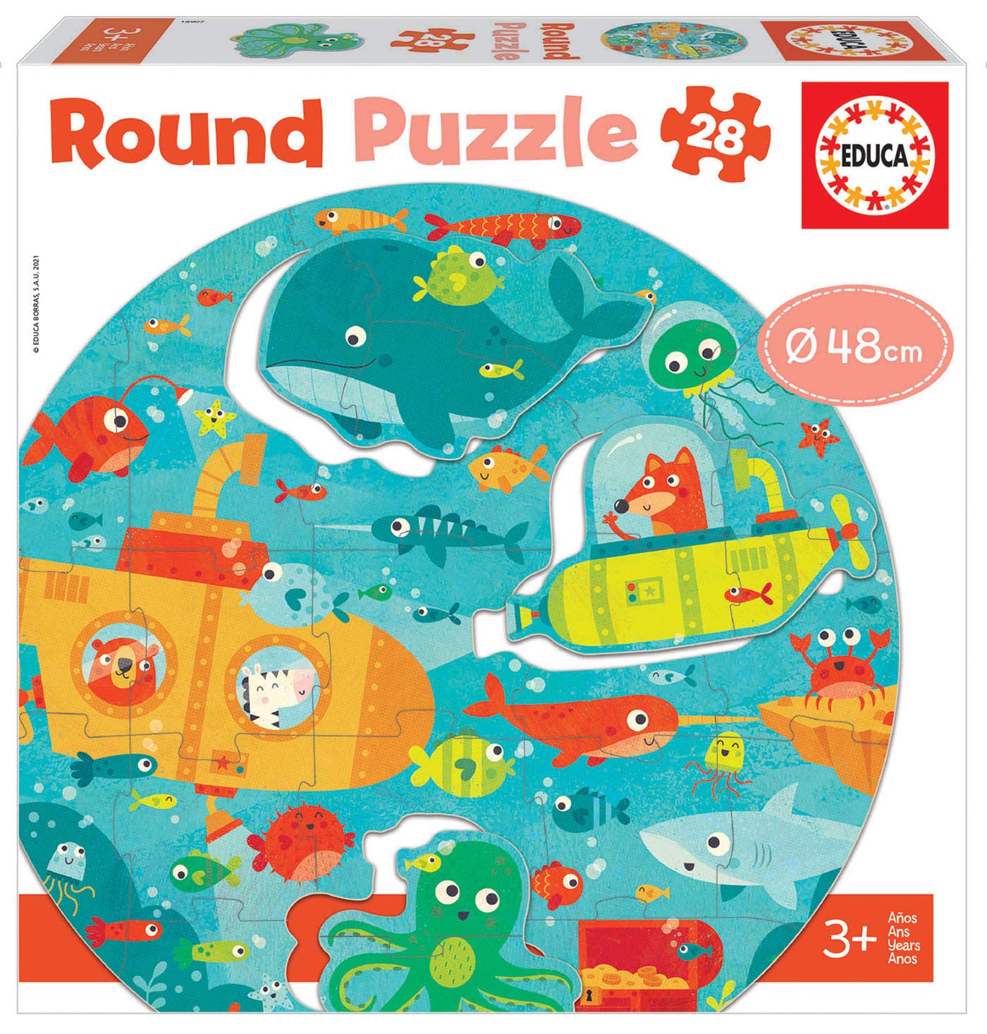 EducaRound Puzzle Under The Sea