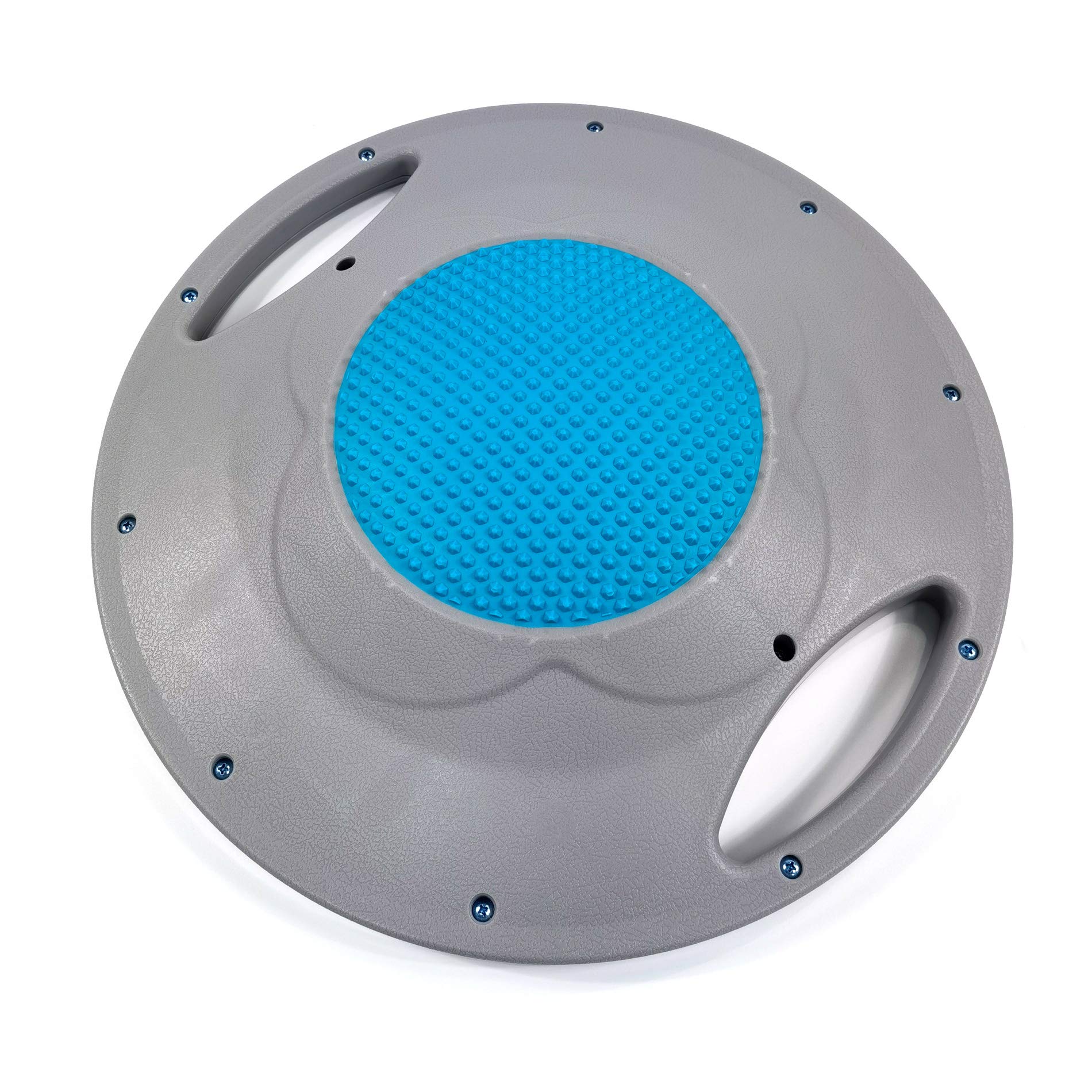 Rebecca Mobili Balance Board, Pedana Propriocettiva, Azzurro Grigio, Plastica Antiscivolo, Per Fisioterapia Allenamento Equilibrio - Misure: 9,5 x 42 x 42 cm (HxLxP) - Art. SP5059