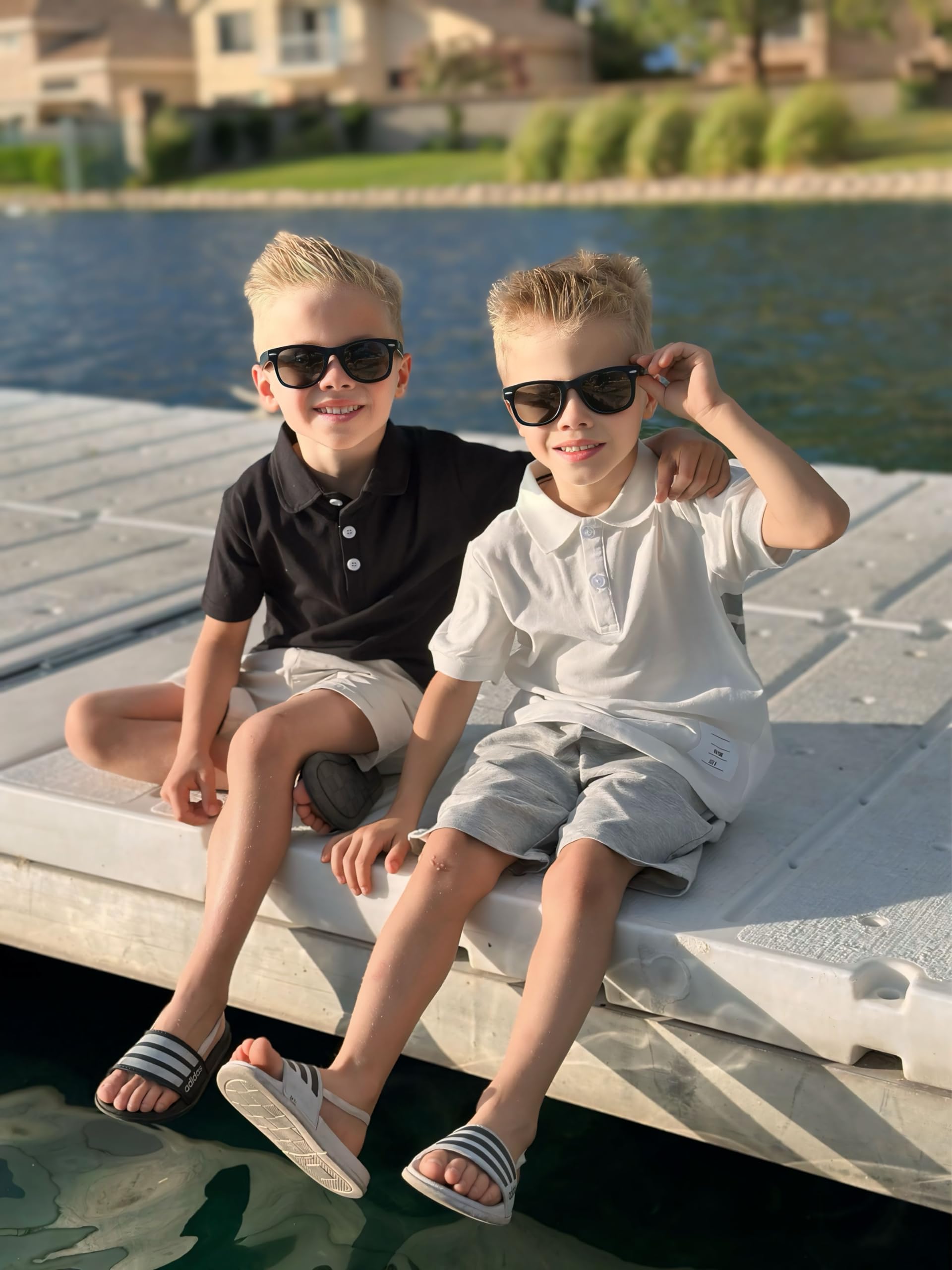 Volunboy 2tlg Babykleidung Set, Sommer Kleidung Outfit Kurzarm Polo Shirt Top + Shorts Bekleidung Sets für Jungen