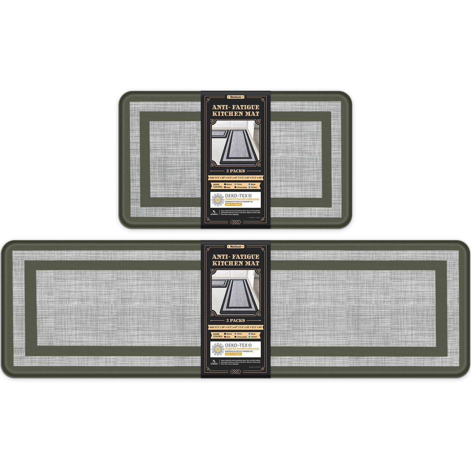 Mattitude Kitchen Mats - Non-Slip & Cushioned -24 Mattitude Kitchen Mats - Non-Slip & Cushioned -24