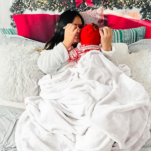 Vista 371 de Bedsure - Manta de vellón, tamaño individual XL, ligera, suave, acogedora, para dormitorio universitario, cama, sofá, viajes y campamento